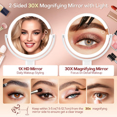 B Beauty Planet brightness adjustment dial in action