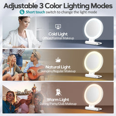 B Beauty Planet foldable-stand-travel-mirror demonstrates versatile placement.