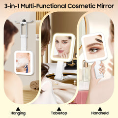 B Beauty Planet travel mirror 30x view for precise eyelash work.