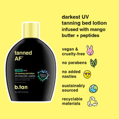 Mango butter in B.TAN lotion offering deep moisturizing benefits.