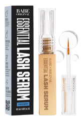 Babe Original Lash Serum bottle closeup for nightly use toward longer-looking lashes.