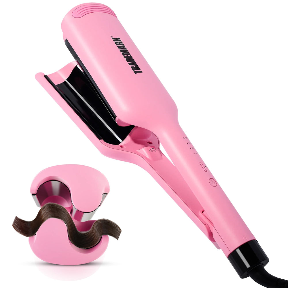 Babe Waves X dual-barrel hair waver for fast, textured beachy waves.