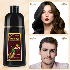 Bablabear application on dry hair demonstrates easy 15–20 minute color treatment.