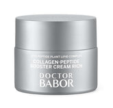 BABOR Collagen Face Cream tube close-up shows hydration with hyaluronic acid for lasting moisture