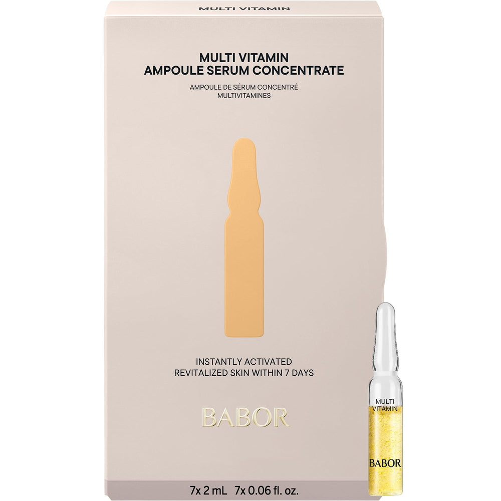 BABOR multi vitamin ampoule bottle for radiant skin with vitality boost