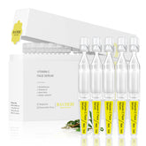 BACHERI Vitamin C Serum bottle close-up showing brightening and radiant skin potential.