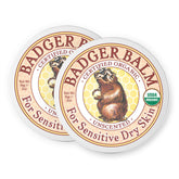 Badger Balm unscented 2oz tin, ideal for sensitive skin use.