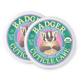 Badger Cuticle Care tin close-up showing organic shea butter for dry cuticles