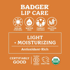 Lip balm with mint swirl demonstrates refreshing cooling sensation.