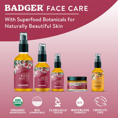 Badger Rose Beauty Balm glass jar preserves purity and eco friendly packaging