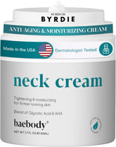 Baebody neck cream pump dispenser enables hygienic, controlled application.