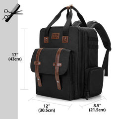 BAFASO front-compartment with slots for shears and clamps keeps tools organized during travel.
