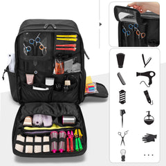BAFASO main-compartment holds large tools like hairdryer and straightener securely.
