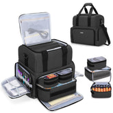 BAFASO large tattoo case front view shows rugged shell and top handles for easy transport.
