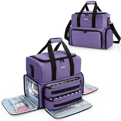 BAFASO nail polish organizer closed view keeps bottles secure and neatly stored.