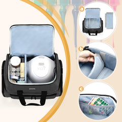 BAFASO Nail Polish Organizer upper divider removable for flexible storage.