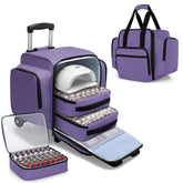 BAFASO rolling nail polish organizer main compartment keeps bottles secure during travel