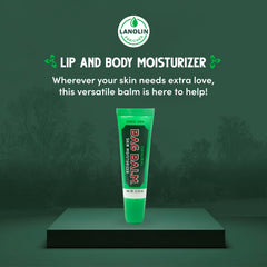 Bag Balm applicator on lip balm tube for easy on-the-go application