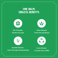 Bag Balm nose care application on a dry nose for pet comfort