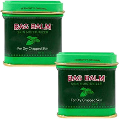 Bag Balm Vermont Original 1oz tin two-pack front view for dry skin relief