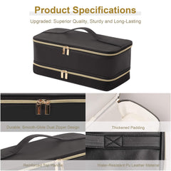 BAGCRAZY travel case features durable PU leather and scratch-resistant lining