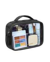 BAGSMART clear TSA-approved toiletry bag with large opening for quick access