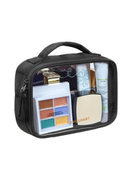BAGSMART clear TSA-approved toiletry bag with large opening for quick access