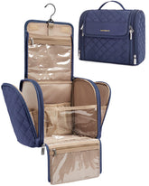 BAGSMART makeup bag hanging hook ideal for travel and easy access.