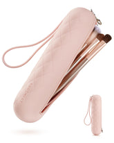 BAGSMART Makeup Brush Holder Bag with zip closure keeps brushes secure during travel.