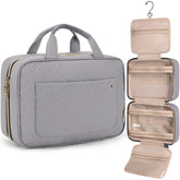 BAGSMART Toiletry Bag with hanging hook in use for organized travel