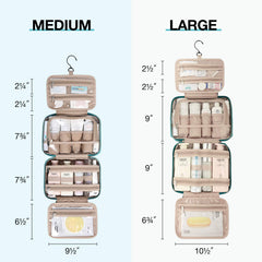 BAGSMART transparent compartment shows TSA-friendly access for quick security checks.