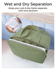 BAGSMART waterproof fabric helps protect contents from leaks and cleans quickly.