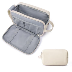 BAGSMART toiletry bag water-resistant shell guards items during travel