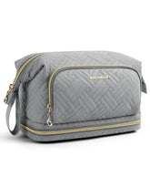 BAGSMART travel makeup bag wide-open design for easy access to cosmetics on the go