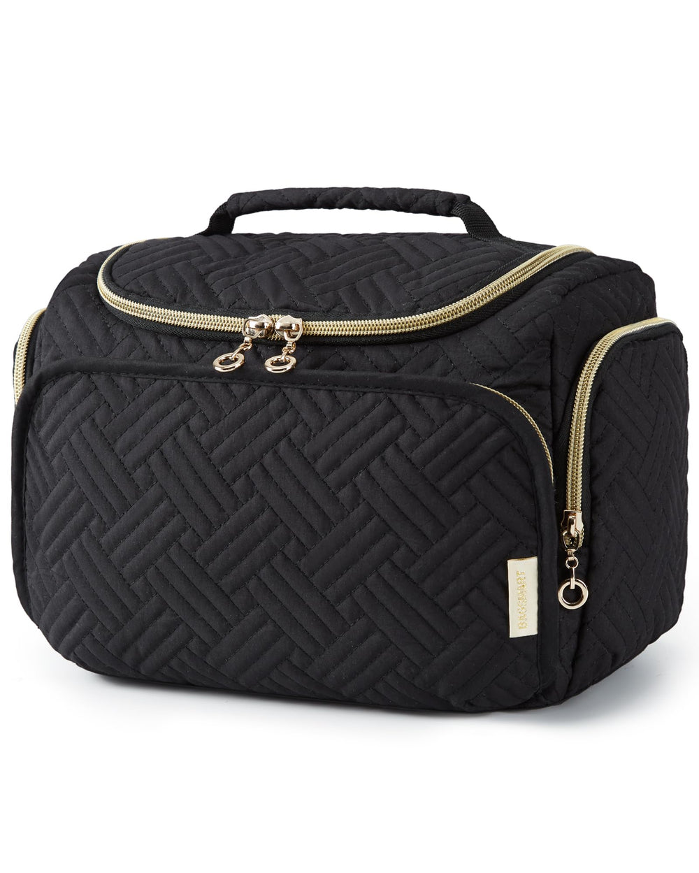 BAGSMART travel toiletry bag large-open view shows easy packing and quick access