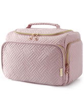 BAGSMART travel toiletry bag large opening for quick access to essentials.