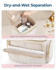 bagsmart travel toiletry bag six inner mesh pockets organize toiletries neatly