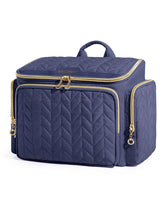 BAGSMART Travel Toiletry Bag wide opening for quick cosmetic access.
