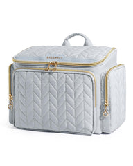 BagSmart travel toiletry bag with wide opening for easy access to essentials.