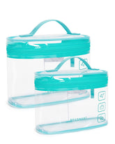 BAGSMART TSA-approved toiletry bag opens 180 degrees for easy travel access