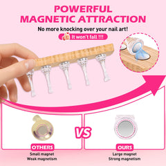 BAGTeck magnetic nail holder-base offers sturdy stability for effortless nail art