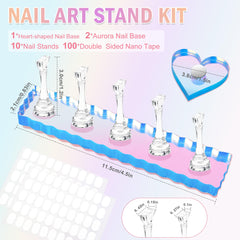 BAGTeck nail stand base stability for wobble-free practice sessions