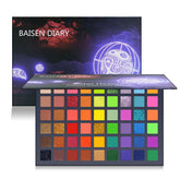 BAISEN DIARY 54-color palette open for versatile day-to-night eye looks.