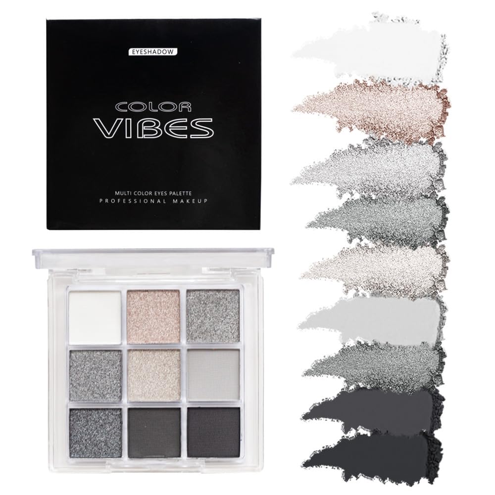 BAISEN DIARY Dark Punk Smoky Palette front view, ideal for on-the-go eye looks.