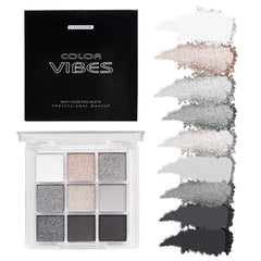 BAISEN DIARY Dark Punk Smoky Palette front view, ideal for on-the-go eye looks.