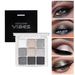 BAISEN DIARY Dark Punk Smoky Palette open angle shows color selection options.