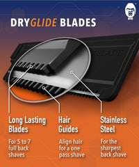 baKblade 2.0 easy replace cartridges insertion demonstrates quick upkeep and extended blade life