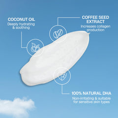 Bali Body Gradual Tan demonstration of gradual bronze glow on skin.