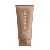 BALI BODY Instant Tan Cream bottle demonstrates easy self-tanning for home use
