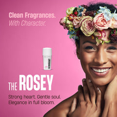 THE ROSEY fragrance provides a delicate rose scent for all-day freshness.